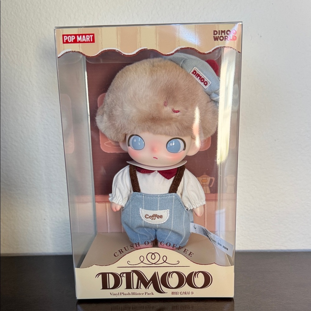 Dimoo Crush on Coffee Vinyl Plush Blister Pack Pendant Authentic